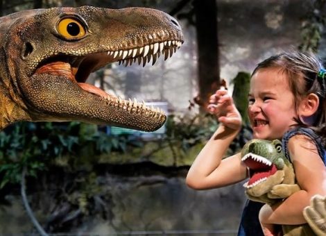 exposición de dinosaurios